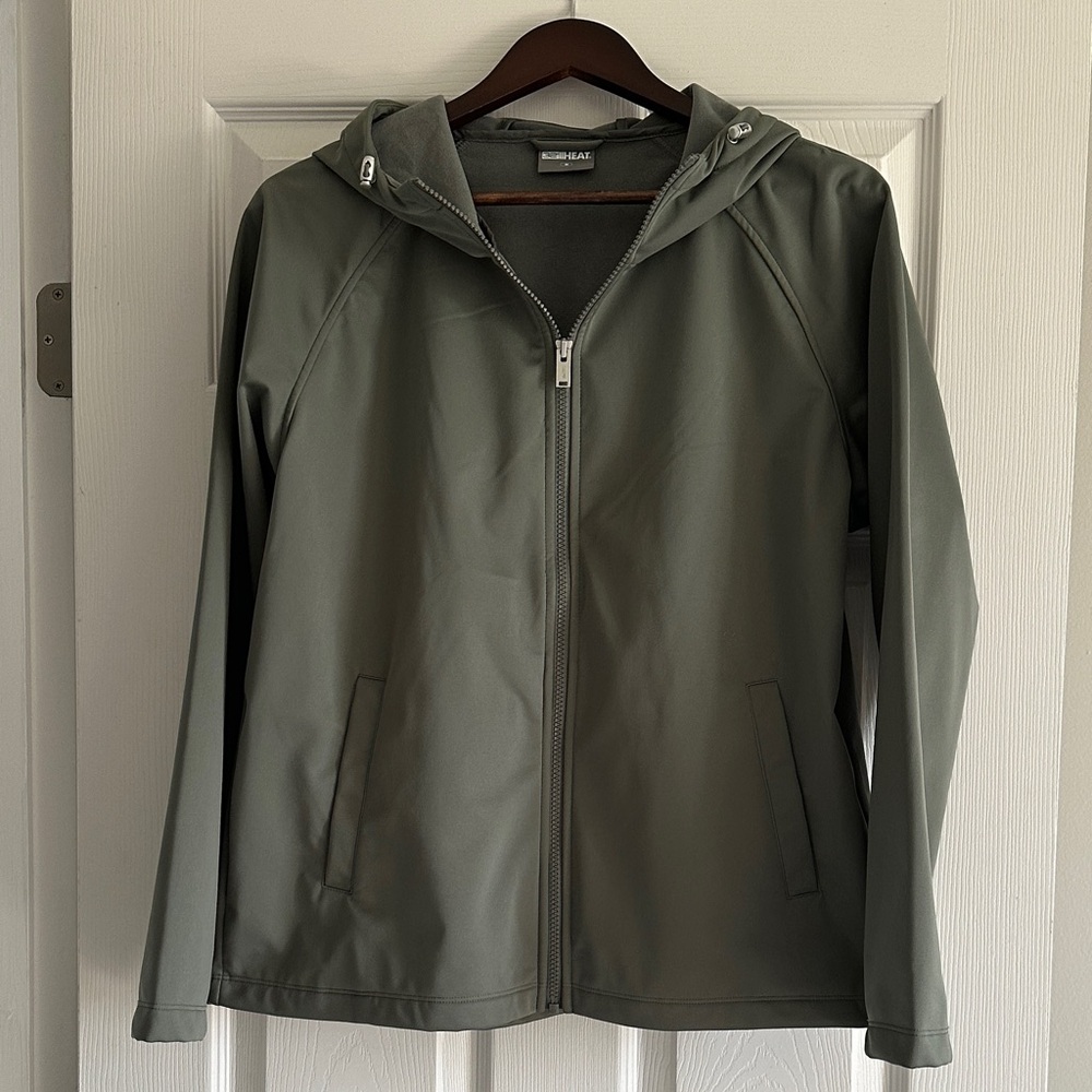 32 Degrees Olive Green Medium Weight Hooded Jacket